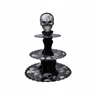 OBOJSTRANNÝ HALLOWEENSKÝ TORTOVÝ TANIER SKULL